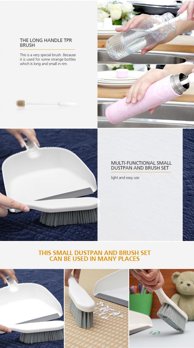 Cepillo amistoso del lavaplatos de la cocina del sistema de cepillo del cuarto de baño 6 de la cocina de la taza de Eco