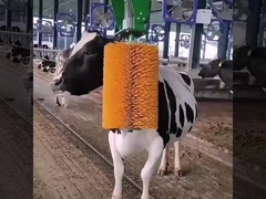 Granja Automático Balanceador Ganado Raspador Masajeador con motor Amarillo Verde